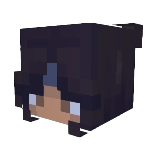 CholaTingz Minecraft avatar head, 3D render