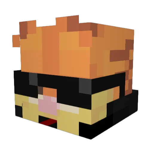 Cholivos Minecraft avatar head, 3D render