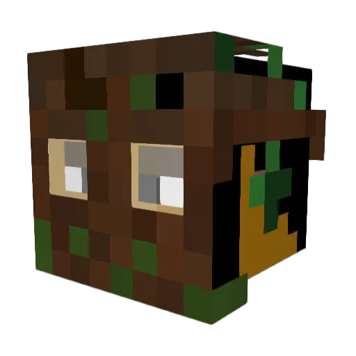Choloxx Minecraft avatar head, 3D render