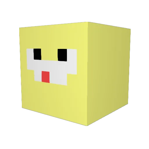 CholulaChip Minecraft avatar head, 3D render