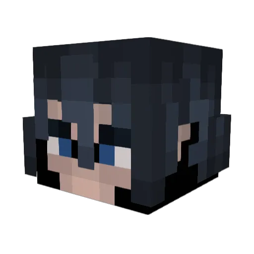 Chomanos Minecraft avatar head, 3D render