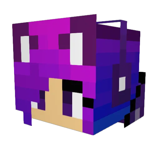 Chombulator Minecraft avatar head, 3D render