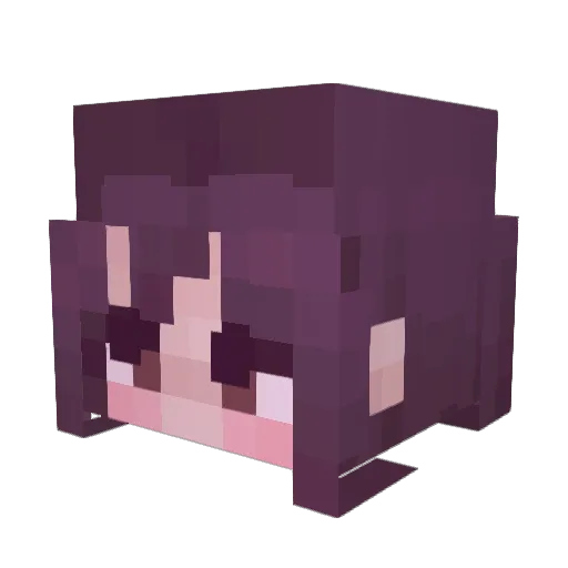 Chomeboy Minecraft avatar head, 3D render