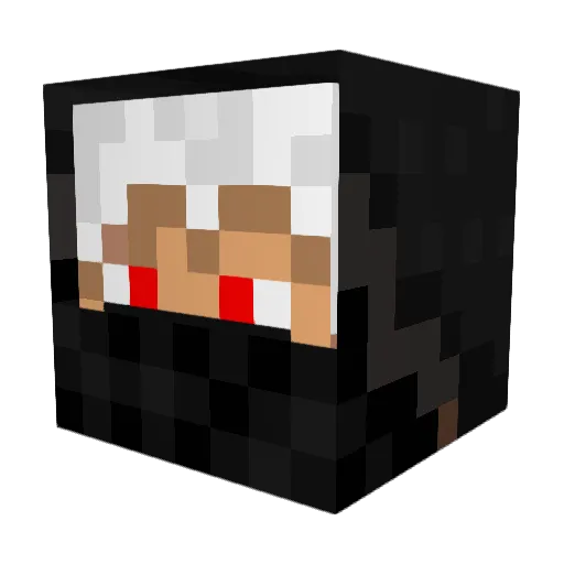 ChomegaLUL Minecraft avatar head, 3D render