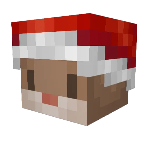 Chomeluwa_ Minecraft avatar head, 3D render