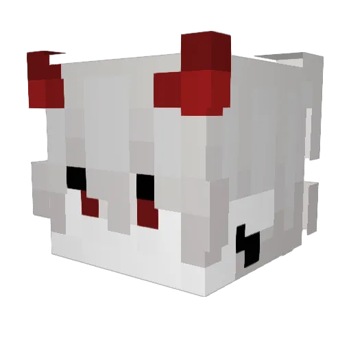 Chomiczqowy Minecraft avatar head, 3D render