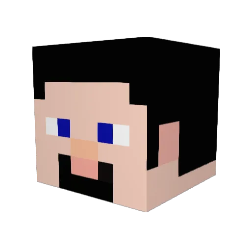 Chommy9000 Minecraft avatar head, 3D render