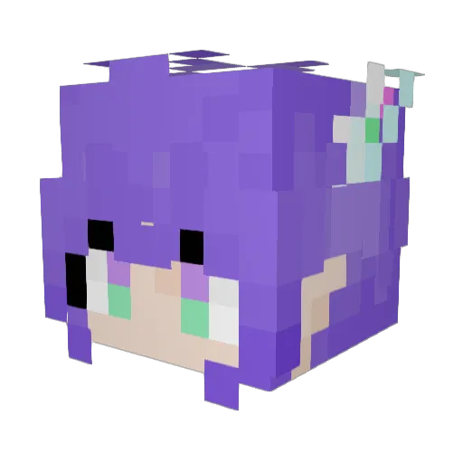 ChompChickadee Minecraft avatar head, 3D render