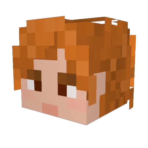 ChompaChomp Minecraft avatar head, 3D render