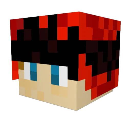 Chompox332 Minecraft avatar head, 3D render