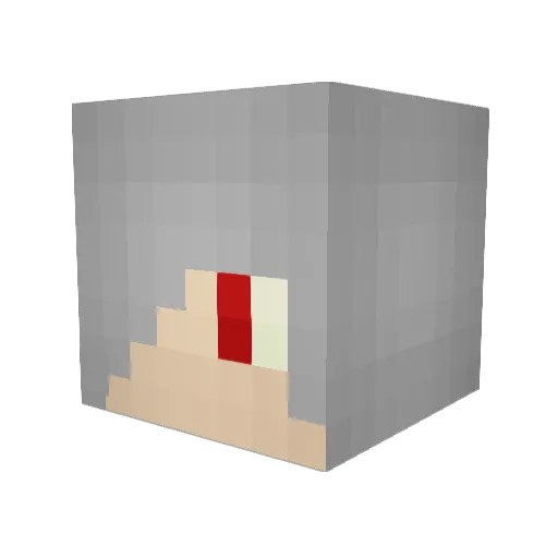 Chompp Minecraft avatar head, 3D render