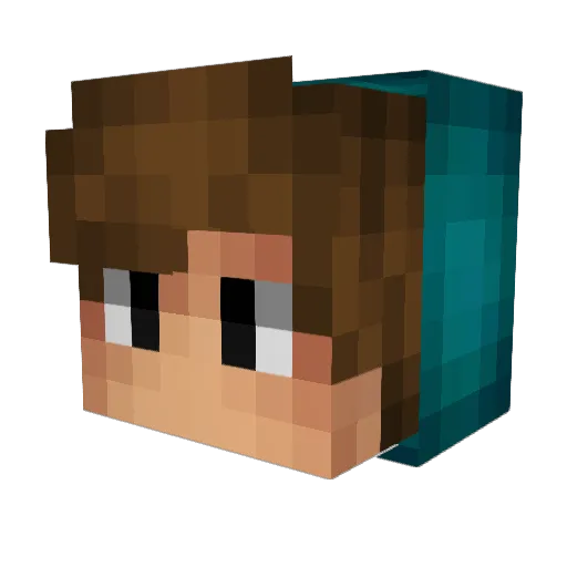 ChongGulapa Minecraft avatar head, 3D render