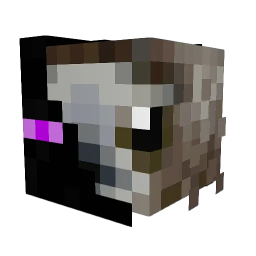 Chongels Minecraft avatar head, 3D render
