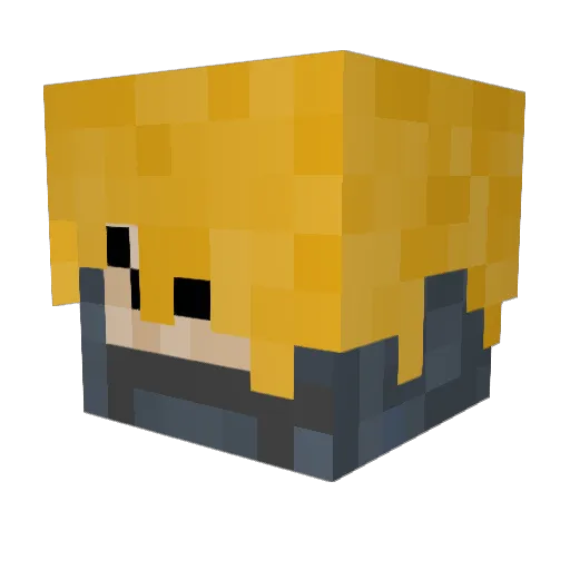 Chongoe Minecraft avatar head, 3D render