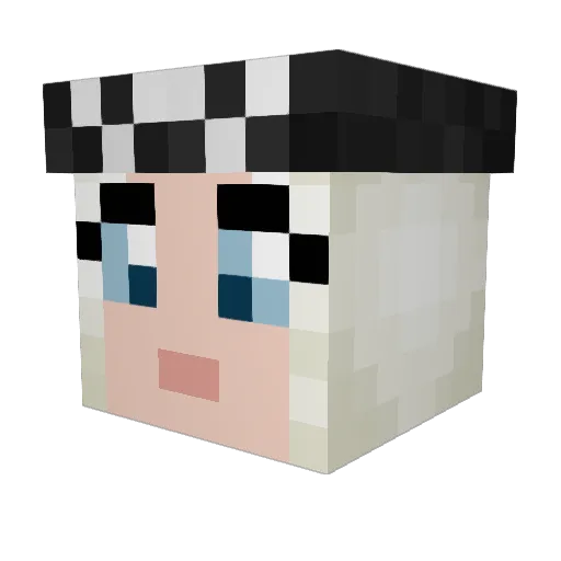 ChooChoooooo Minecraft avatar head, 3D render