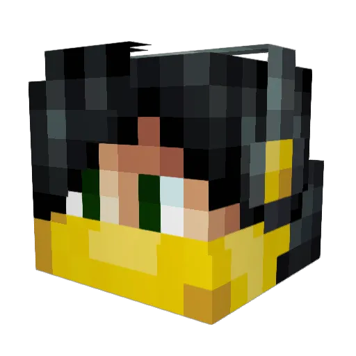 Choogus Minecraft avatar head, 3D render