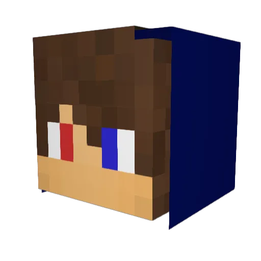 ChoopikYT Minecraft avatar head, 3D render