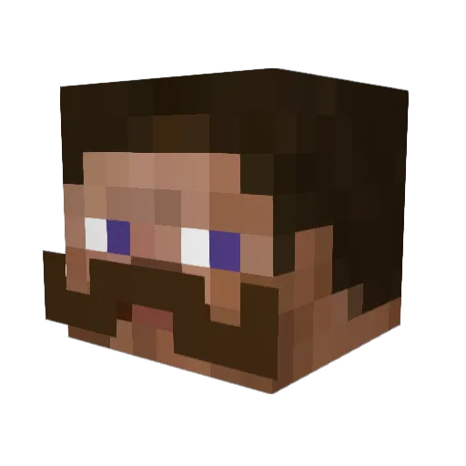 ChooseTheSprite1 Minecraft avatar head, 3D render