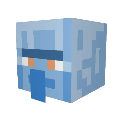 Choose_Username Minecraft avatar head, 3D render
