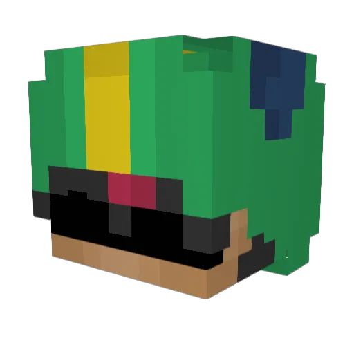 Chooster517 Minecraft avatar head, 3D render