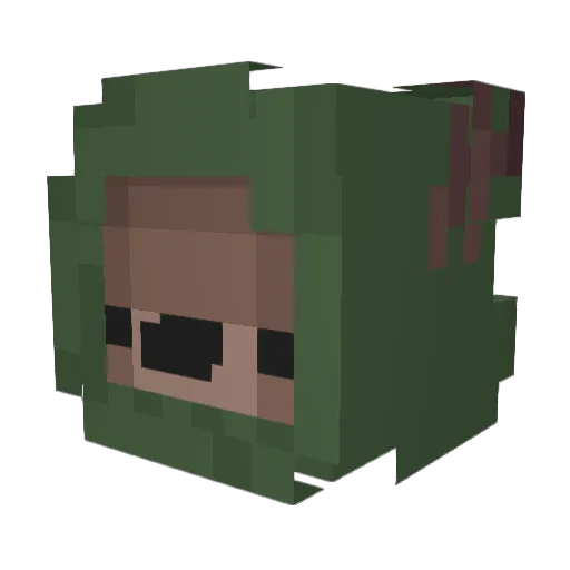 ChoosyMoose Minecraft avatar head, 3D render