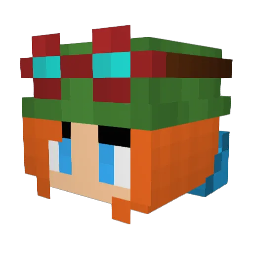 ChopChop237 Minecraft avatar head, 3D render