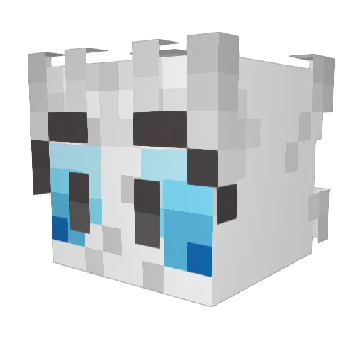 ChopNom Minecraft avatar head, 3D render