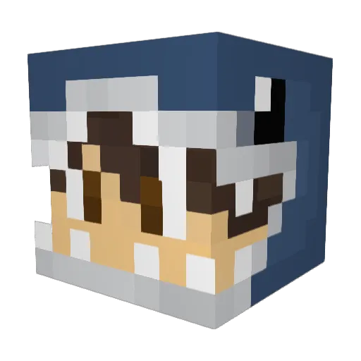 Chopan01 Minecraft avatar head, 3D render