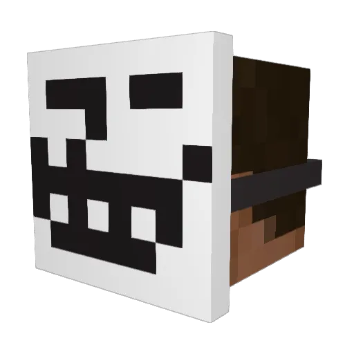 Choperator Minecraft avatar head, 3D render