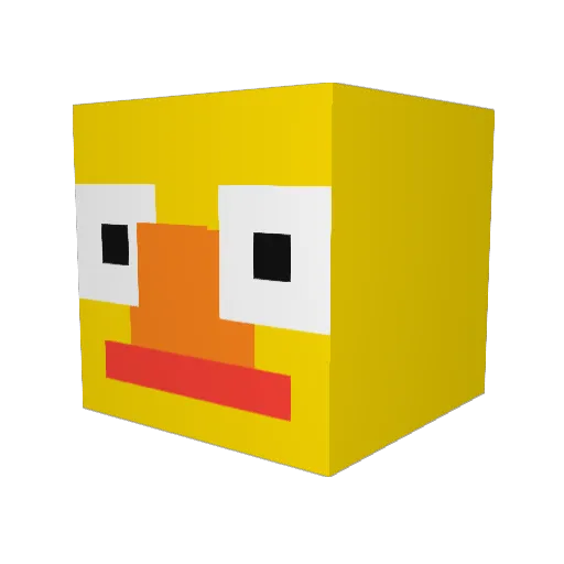 ChoppaHokage Minecraft avatar head, 3D render