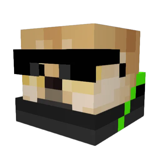 ChoppaThomas Minecraft avatar head, 3D render