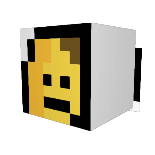 ChoppedChin37 Minecraft avatar head, 3D render