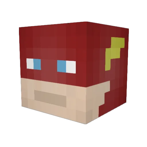 Chopper991 Minecraft avatar head, 3D render