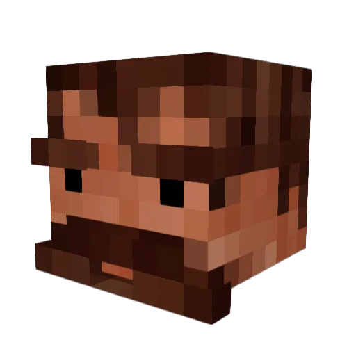 ChopperNavy Minecraft avatar head, 3D render