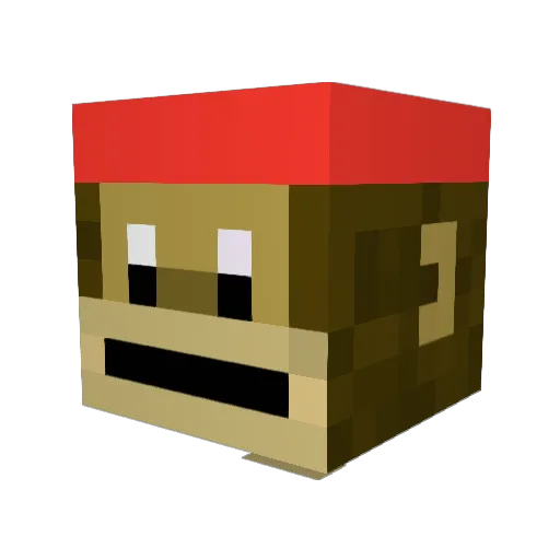 Chops104 Minecraft avatar head, 3D render