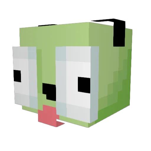 Chopstikc Minecraft avatar head, 3D render