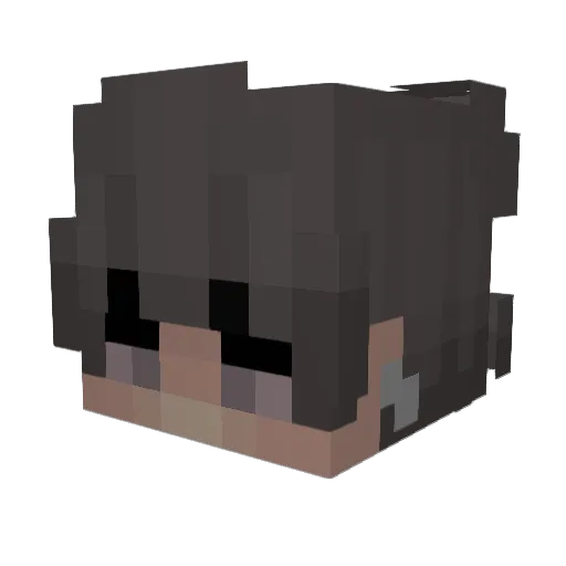 Chopz Minecraft avatar head, 3D render