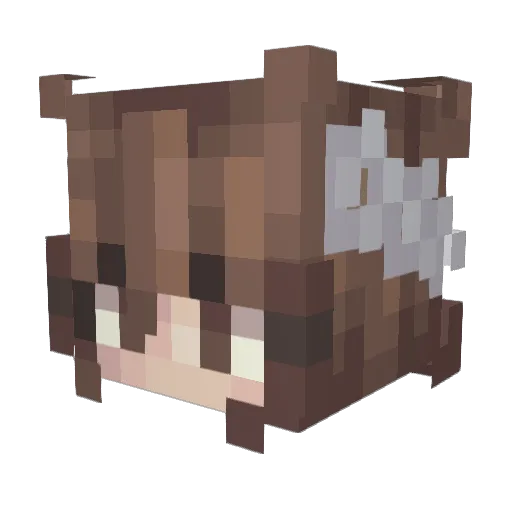 Choral101 Minecraft avatar head, 3D render