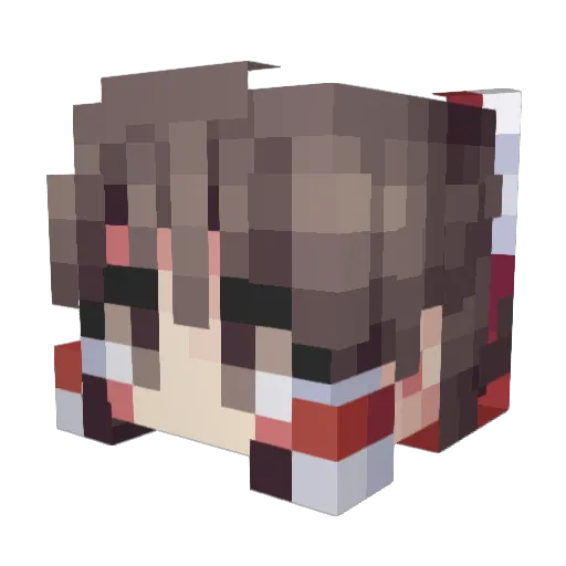 Chormone Minecraft avatar head, 3D render