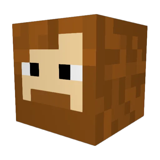 ChorniBumer Minecraft avatar head, 3D render