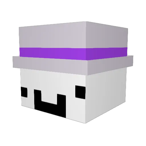 Chorumelatv Minecraft avatar head, 3D render