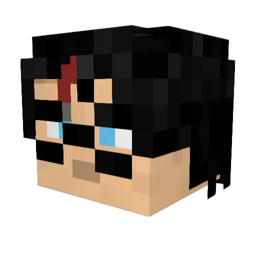 Chorz Minecraft avatar head, 3D render