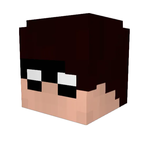 Chosaum Minecraft avatar head, 3D render