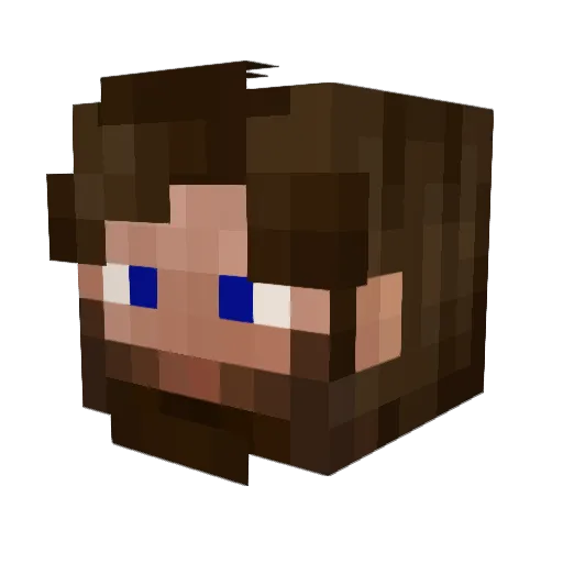 ChosenArchitect Minecraft avatar head, 3D render