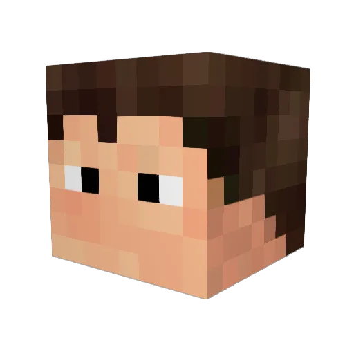 ChosenJon Minecraft avatar head, 3D render