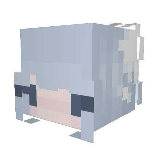 ChosenMeep Minecraft avatar head, 3D render