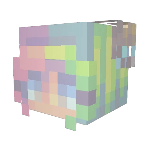 ChosenRose Minecraft avatar head, 3D render