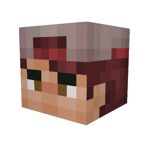 Chosenone22 Minecraft avatar head, 3D render