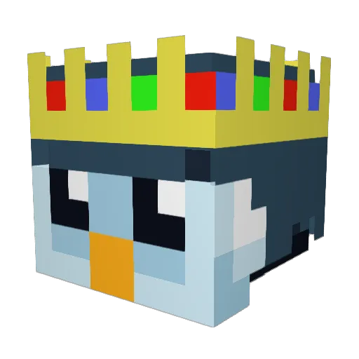 Chosensei Minecraft avatar head, 3D render