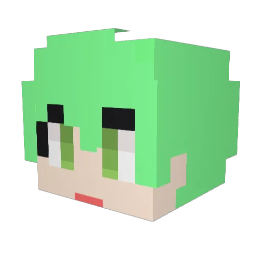 Chosky_ Minecraft avatar head, 3D render